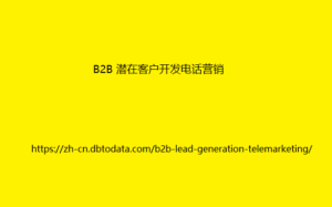 B2B 潜在客户开发电话营销